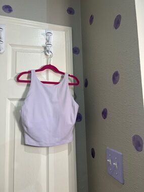 25. Lululemon lavender frost pastel purple high neck align tank size 6